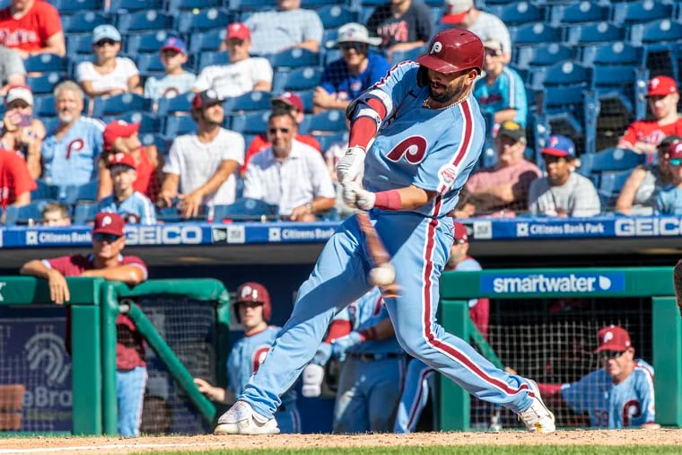 Phillies send Darick Hall to triple-A Lehigh Valley to get him more at-bats