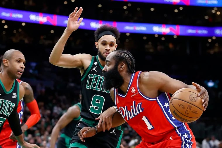 Sixers-Celtics updates: Philly looks to pull off Game 1 upset without Joel Embiid; James Harden leads way on offense