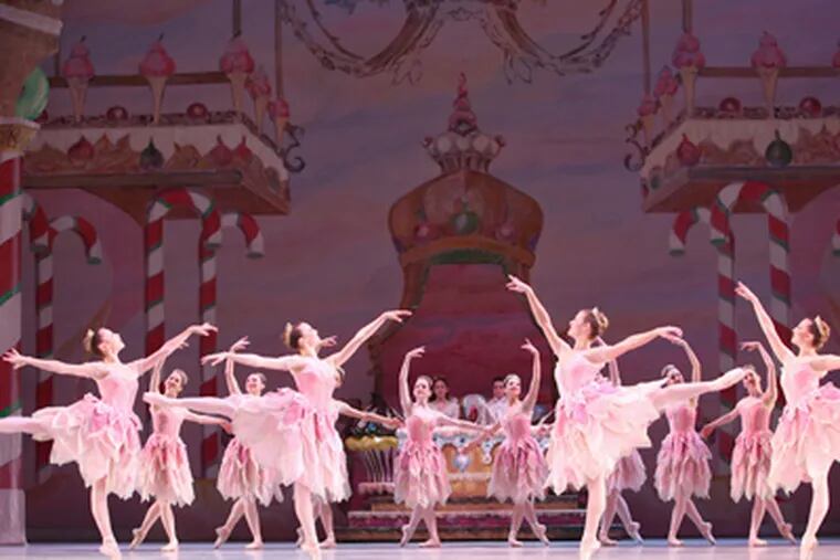 The Pennsylvania Ballet in a number from "The Nutcracker." (ALEXANDER IZILIAEV)