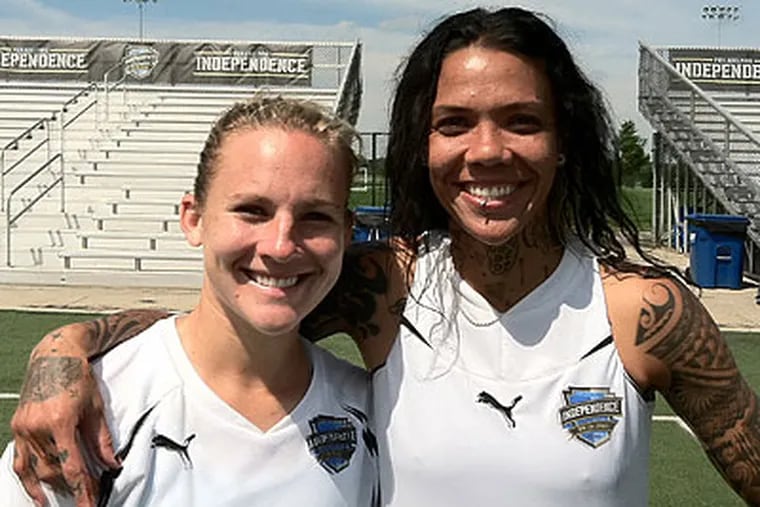 Independence stars Amy Rodriguez and Natasha Kai have to find a new club to play for. (Bill Iezzi/Staff file photo)