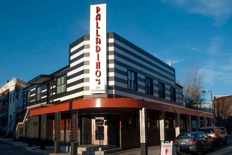 Palladino's at the grand gateway to East Passyunk Avenue, the former Colombo's, revamped to evoke a Sienese cathedral.