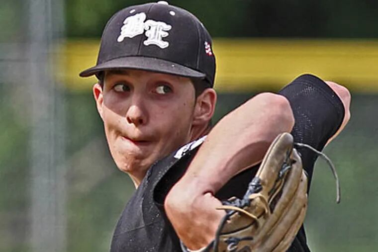 Bishop Eustace pitcher Zac Gallen pitched a six-hitter with three strikeouts against Paul VI. (David M Warren/Staff Photographer)