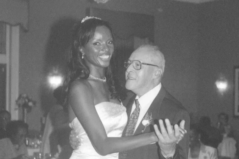 Metro Columnist Jenice Armstrong dances with her late father-in-law, Frost Douglass Turner, at her 2005 wedding.