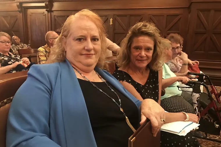 Mitzi Birli Foulke, 60, of Quakertown and Janice Birli Airey, 53, of Birdsboro, traveled to the capitol June 28 to support commutation for Craig Datesman, who killed their brother.