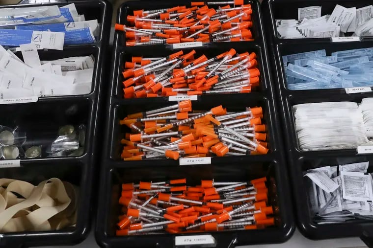 Supplies are available inside the supervised injection area at OnPoint NYC in East Harlem, NY on Tuesday, Dec. 20, 2022.