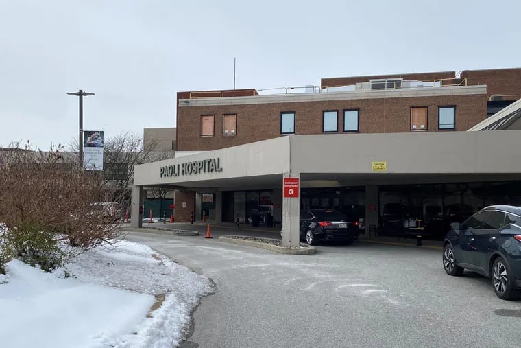 Paoli Hospital is one of Main Line Health's four acute care hospitals. The health system's financial results in the three months ended Dec. 31 improved sharply over the same period the year before.