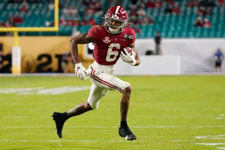 Alabama wide receiver DeVonta Smith may be small, but he's productive.