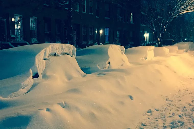This is Douglass Street in Brooklyn on Saturday.