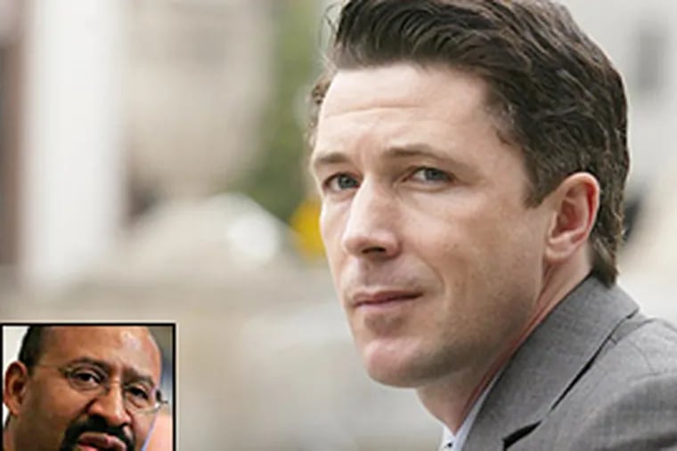 Mayor Tommy Carcetti, Baltimore's fictional mayor, will be featured at City Hall on Sunday. Philadelphia's real mayor, Michael Nutter, has set up a special screening.