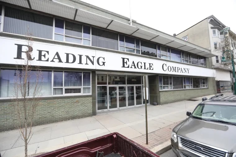The Reading Eagle filed for bankruptcy protection in March. Bids for the company, which includes a local radio station, are expected on Wednesday.