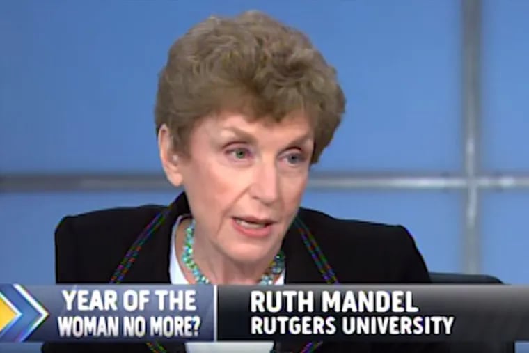 Ruth B. Mandel is stepping down after 24 years as director of the Eagleton Institute of Politics at Rutgers University.
