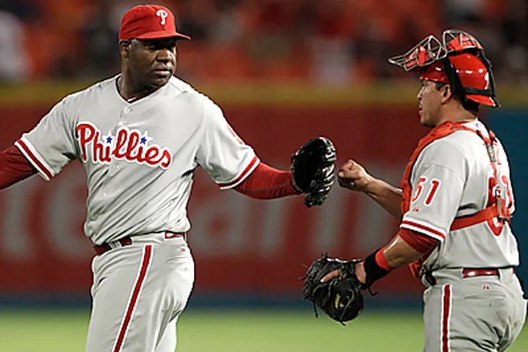 Jose Contreras, who filled in nicely for Brad Lidge as the closer, will have to find a new role now that Lidge is back. (AP Photo/Lynne Sladky)