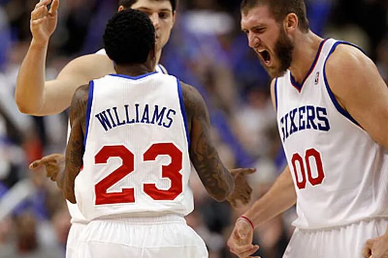 Lou Williams scored 24 points off the bench in the Sixers' win over the Lakers. (Yong Kim/Staff Photographer)