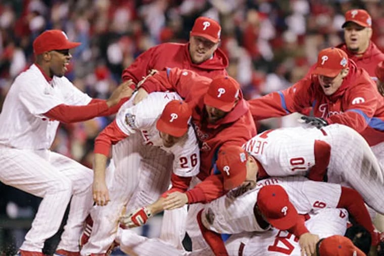 Fans picked the Phillies' 2008 World Series as their top sports moment. (Yong Kim / Staff file photo)