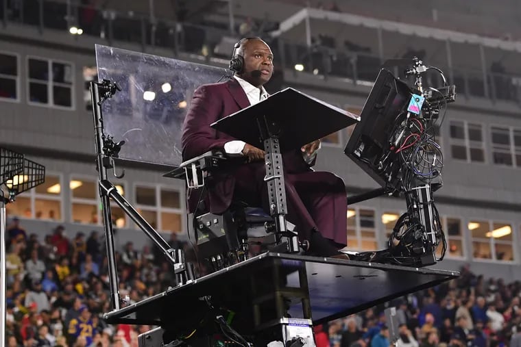 ESPN "Monday Night Football" analyst Booger McFarland won't be seated atop his elevated cart during the network's broadcast of the AFC Wild Card match-up between the Indianapolis Colts and the Houston Texans.