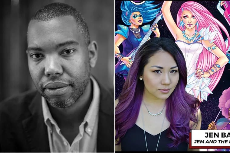 Left: Ta-Nehisi Coates, who has announced he will author a comic with Marvel Comics illustrator artist Jen Bartel, right.