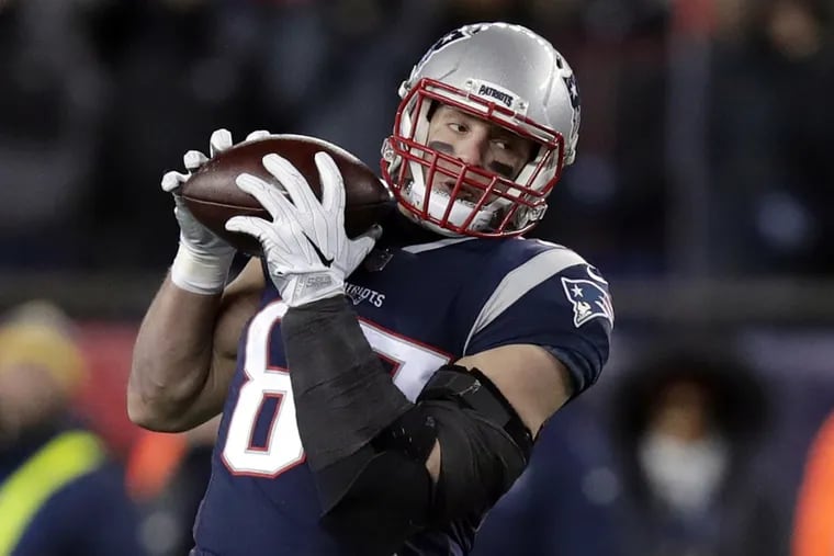 The Patriots’ Rob Gronkowski is one of the most prolific tight ends in NFL history.