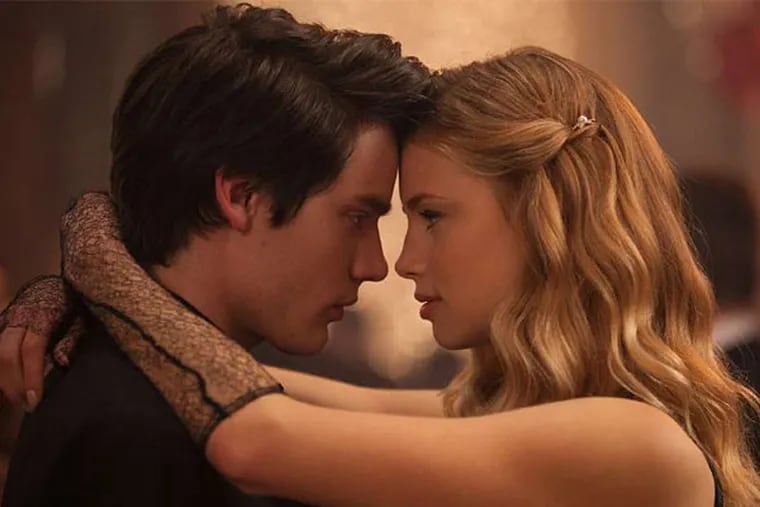 Dominic Sherwood and Lucy Fry in "Vampire Academy," adapted from the first installment of Richelle Mead's six-novel young adult series. (LAURIE SPARHAM / The Weinstein Co.)