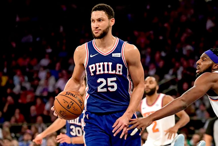 Sixers guard Ben Simmons has been a menace on the court lately.