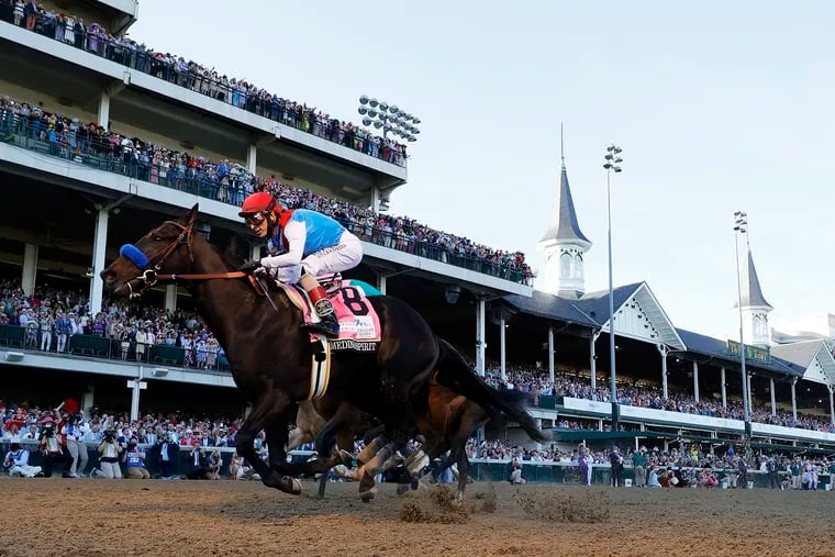 Medina Spirit, with John Velazquez in the saddle, won the 147th running of the Kentucky Derby on May 1 but failed an initial drug test following the race.