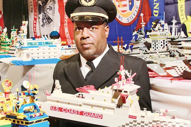 Teach Fleet, the world’s largest collection of Lego model ships (made by Wilbert McKinley, pictured), comes to the Independence Seaport Museum Saturday as part of Coast Day.