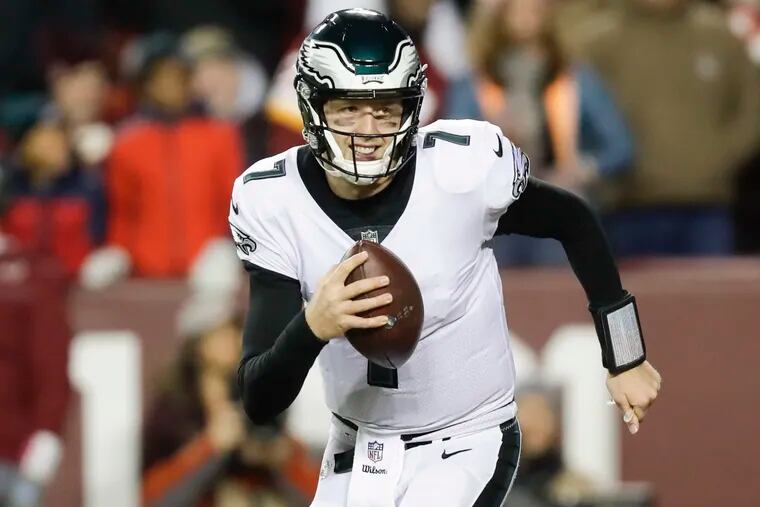 Nate Sudfeld, who was tendered to a one-year contract by the Eagles, will have the opportunity to become Carson Wentz's backup.