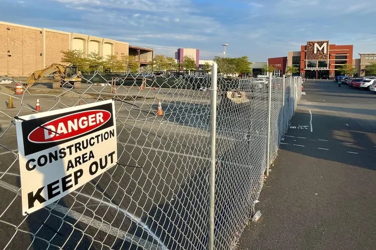 The former Sears store at the Moorestown Mall is being transformed into an outpatient services center of Cooper University Health Care. The facility is expected to open in 2023. The mall remains open as construction of a 375-unit apartment complex on the property also gets underway.