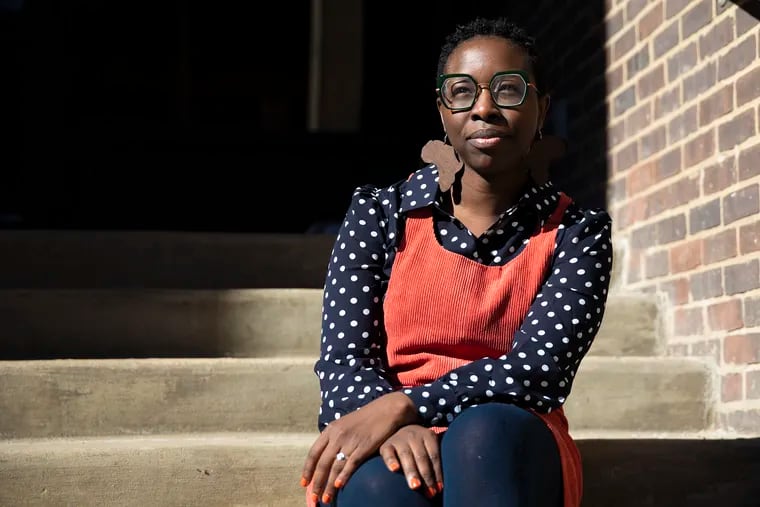 Sociologist Sarah Adeyinka-Skold poses for a portrait on UPenn campus on Thursday, Feb. 14, 2019. Adeyinka-Skold will speak about the myths and misconceptions about black women marrying at the Free Library on Feb. 20