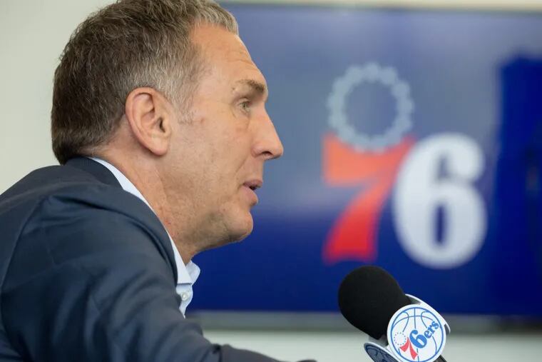 Bryan Colangelo during his exit interview earlier this month.