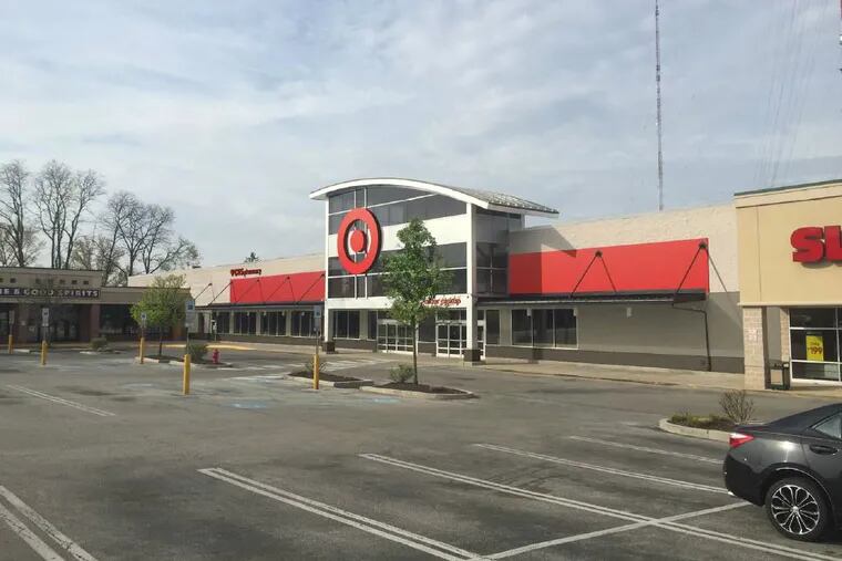 A rendering of the new Target store slated to open in March 2017 in the Ivyridge shopping center, at Ridge Avenue and Domino Lane, in the city's Upper Roxborough neighborhood.