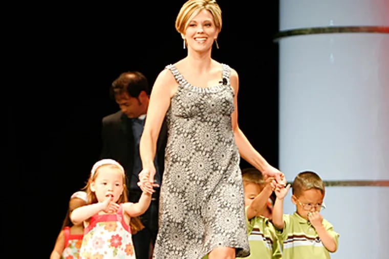From 'Jon + Kate Plus 8' Kate Gosselin and her children attend the Discovery Upfront event at Jazz at Lincoln Center in 2008 in New York City. (Amy Sussman / Getty Images for Discovery)
