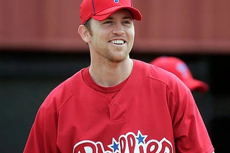 Brad Lidge is expected to miss the first two weeks of the regular season. (David Swanson/Staff Photographer)