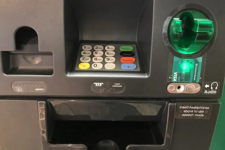 A Citizen's Bank ATM.