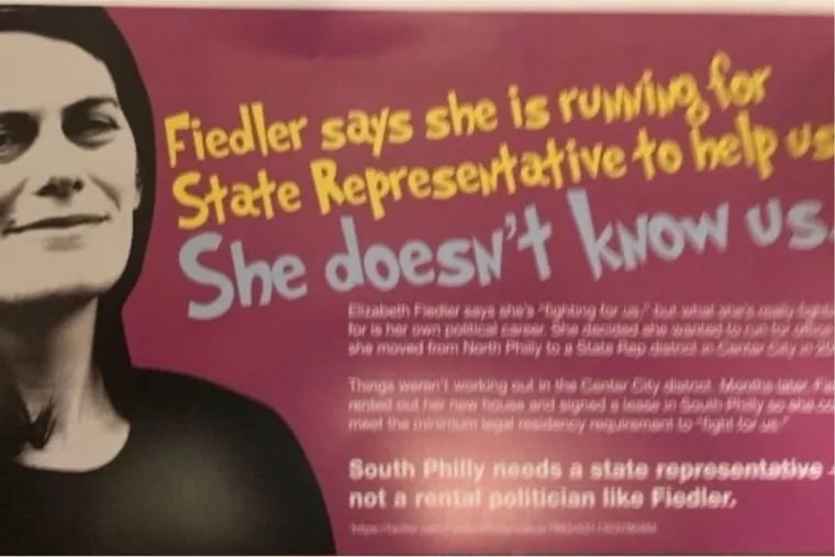 An attack ad in a state House race is notable in how bluntly it plays on Old Philly vs. New Philly themes