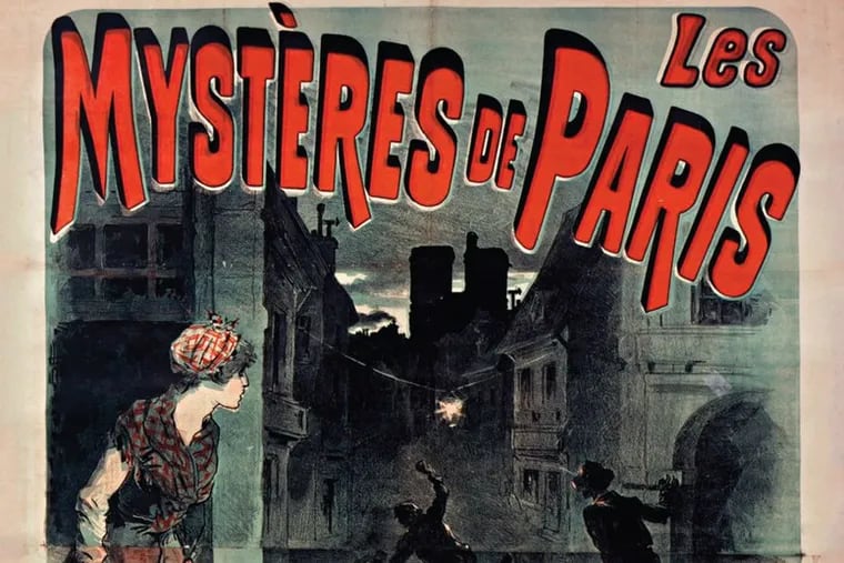 Eugene Sue's "Mysteries of Paris": Detail from the book cover.