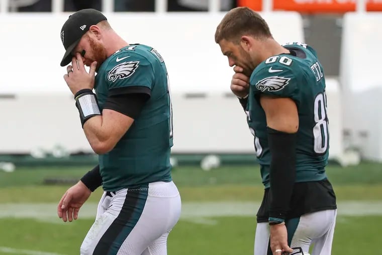 Last Sunday's tie with the Bengals left Carson Wentz and Zach Ertz with a lot to ponder.