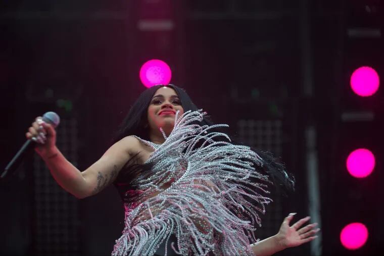 Cardi B. at the 2017 Made in America festival.