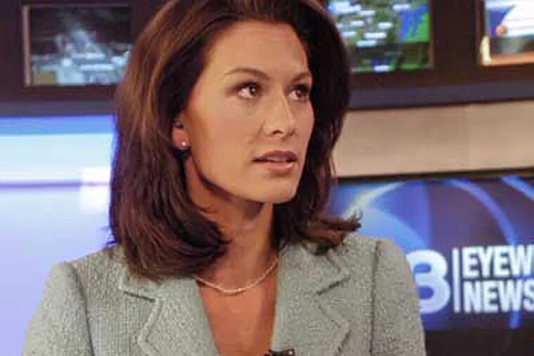 Alycia Lane seen here in a file photo from her days as a co-anchor has sued CBS3 saying she was exploited.