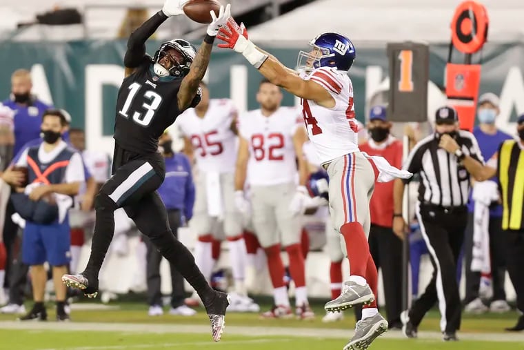 Eagles wide receiver Travis Fulgham was called up from the practice squad in Week 4 and has quickly become Carson Wentz’s favorite target.
