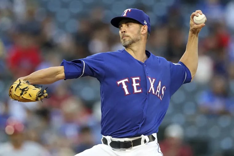 Texas Rangers lefty Mike Minor has emerged as a possible trade target for the Phillies.