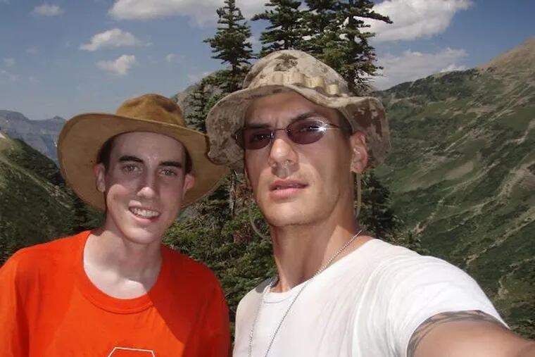 Jacob Tice (left) and his brother Austin in Glacier National Park. Austin Tice is an award winning journalist, who disappeared while reporting on the conflict in Syria.