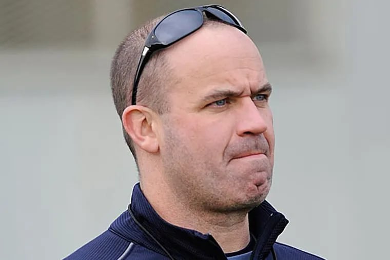 Bill O'Brien, who took over a Penn State program that appeared headed to oblivion and steered the Nittany Lions to a surprisingly successful season, was named coach of the year Wednesday by the Maxwell Football Club. (Bradley C  Bower/AP)