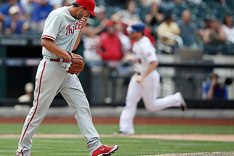 Phillies relief pitcher Phillippe Aumont. (Kathy Willens/AP)