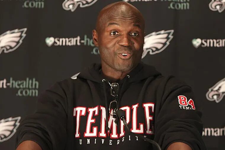 Eagles defensive coordinator Todd Bowles was interviewed Monday night for the Temple head coaching job, according to sources. (Steven M. Falk/Staff file photo)
