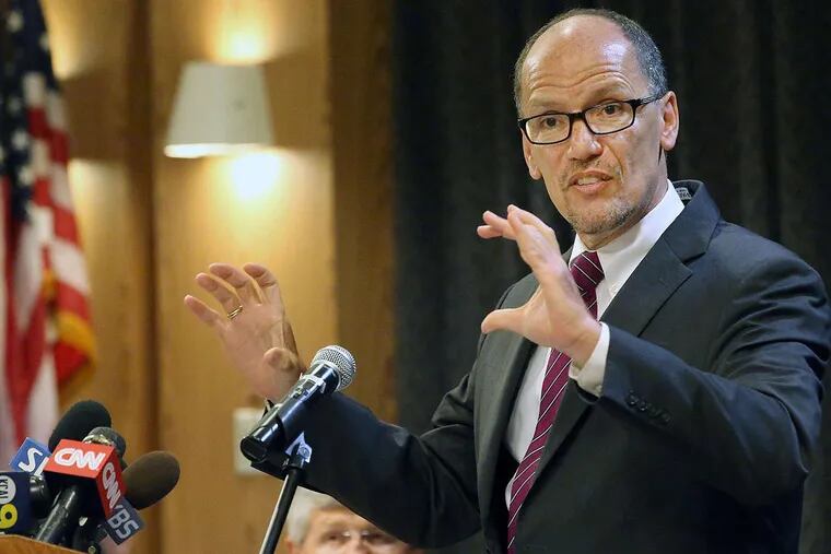 U.S. Labor Secretary Thomas Perez's department is cracking down on tactics used to sell retirement investments such as annuities.