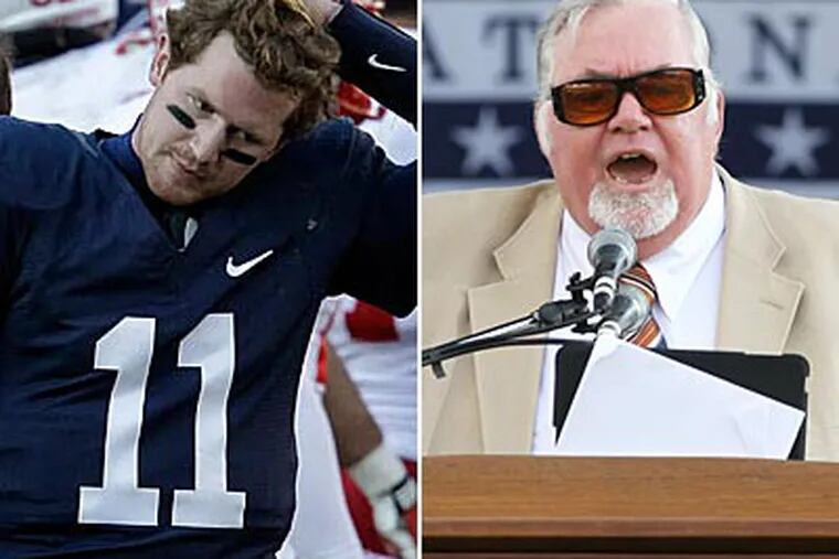 It has been a rough week for Penn State quarterback Matt McGloin and former Daily News columnist Bill Conlin. (AP)