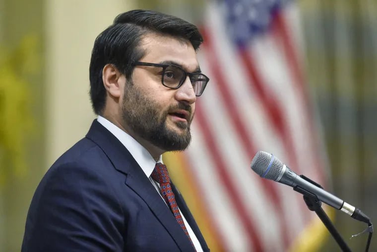 Dr. Hamdullah Mohib, Afghan Ambassador to the United States, speaks during a ceremony Friday, Feb. 23, 2018 at the 7th Special Forces Group (Airborne) compound near Fort Walton Beach, Fla. Mohib was there to help honor more than 40 Green Beret soldiers who received medals ranging from the Bronze Star to the Silver Star for combat operations in Afghanistan during 2017.