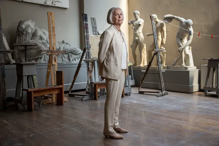 Elizabeth Warshawer, interim president and CEO at the Pennsylvania Academy of the Fine Arts, photographed at PAFA's Cast Hall.