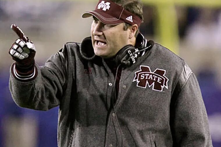 Mississippi State coach Dan Mullen is 6-6 this year and 20-17 in his three years with the Bulldogs. (Garry Jones/AP Photo)