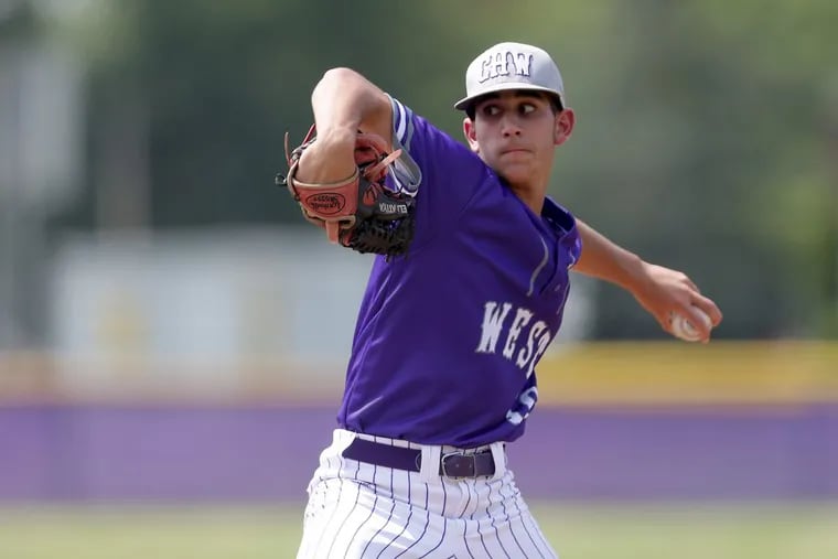 Cherry Hill West junior Eli Atiya pitched a complete game with five strikeouts in a 10-0 victory over Timber Creek.